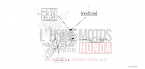CAUTION LABEL CRF50FP de 2023